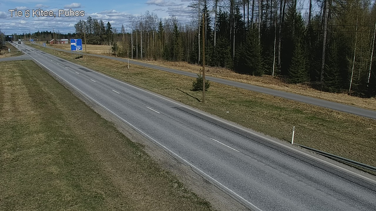 Weather Camera Image Väg 6 Kitee, Puhos, Kitee, Pohjois-Karjala