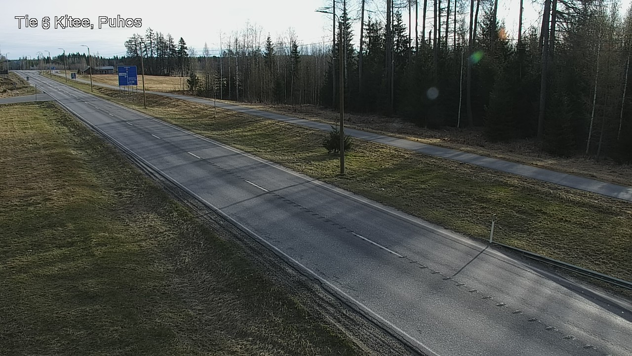 Weather Camera Image Väg 6 Kitee, Puhos, Kitee, Pohjois-Karjala