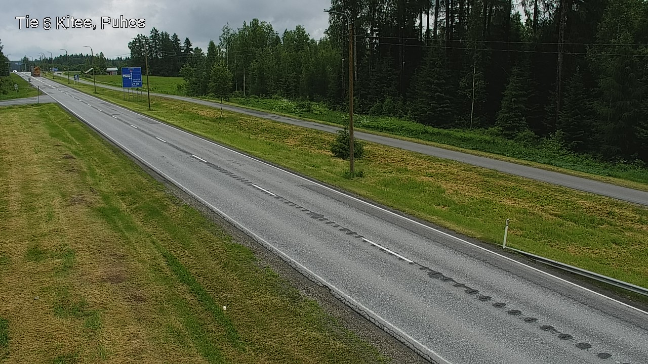 Weather Camera Image Väg 6 Kitee, Puhos, Kitee, Pohjois-Karjala