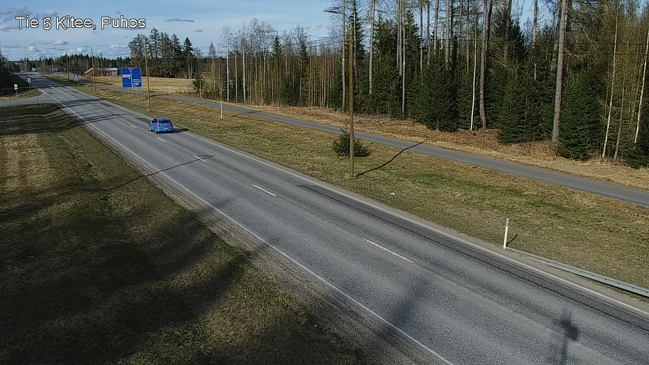 Weather Camera Image Väg 6 Kitee, Puhos, Kitee, Pohjois-Karjala