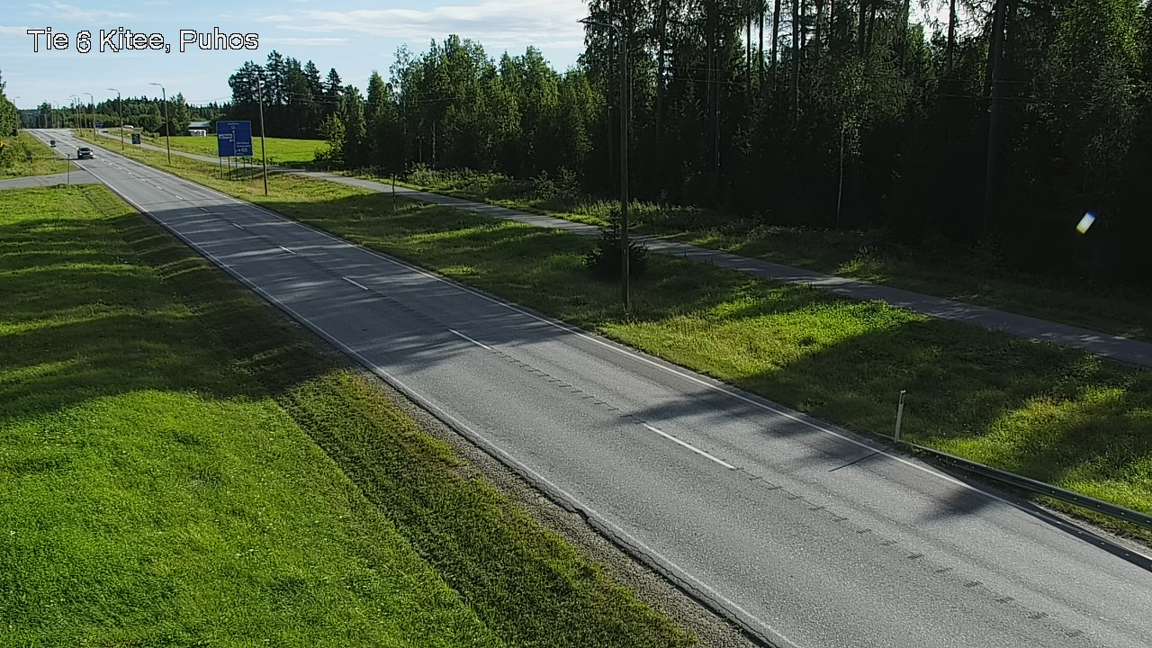 Weather Camera Image Väg 6 Kitee, Puhos, Kitee, Pohjois-Karjala