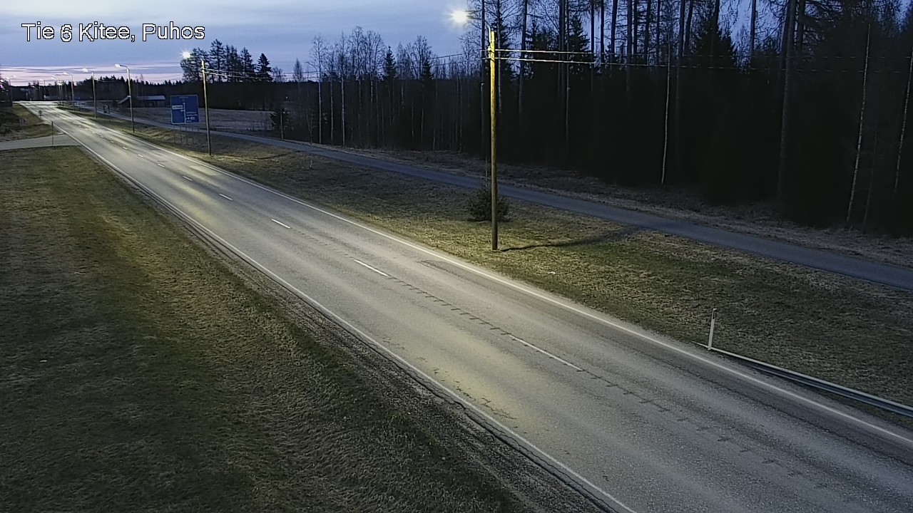 Weather Camera Image Väg 6 Kitee, Puhos, Kitee, Pohjois-Karjala