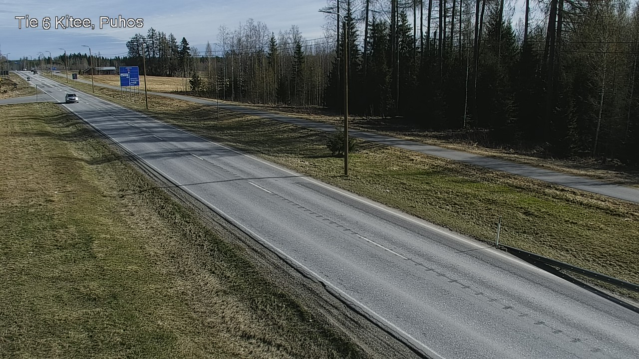 Weather Camera Image Väg 6 Kitee, Puhos, Kitee, Pohjois-Karjala