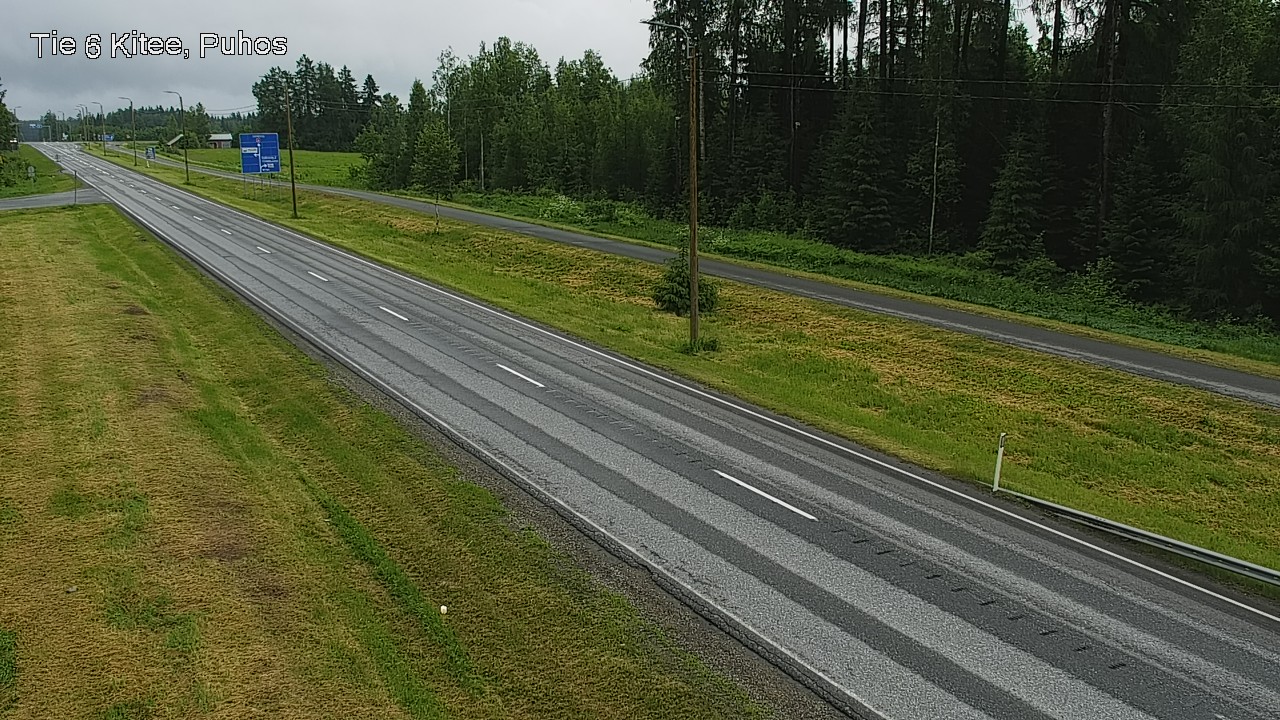Weather Camera Image Road 6Kitee,  Puhos, Kitee, Pohjois-Karjala