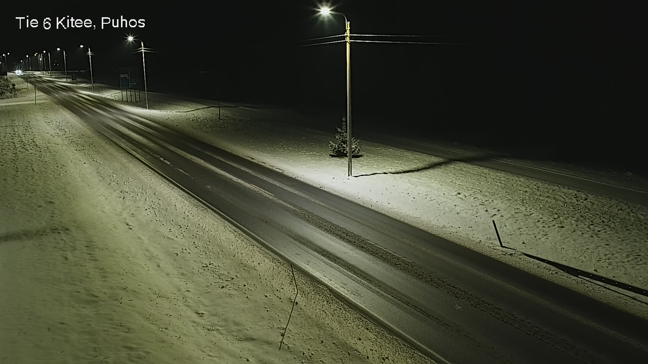 Weather Camera Image Road 6Kitee,  Puhos, Kitee, Pohjois-Karjala