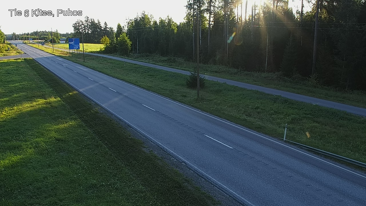 Weather Camera Image Road 6Kitee,  Puhos, Kitee, Pohjois-Karjala