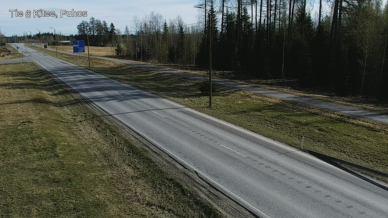 Weather Camera Image Road 6Kitee,  Puhos, Kitee, Pohjois-Karjala