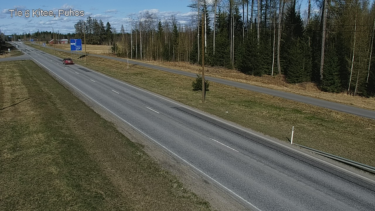 Weather Camera Image Väg 6 Kitee, Puhos, Kitee, Pohjois-Karjala