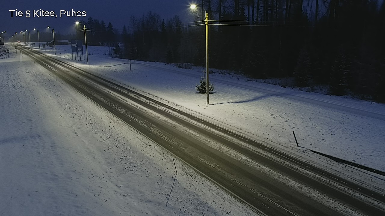 Weather Camera Image Road 6Kitee,  Puhos, Kitee, Pohjois-Karjala