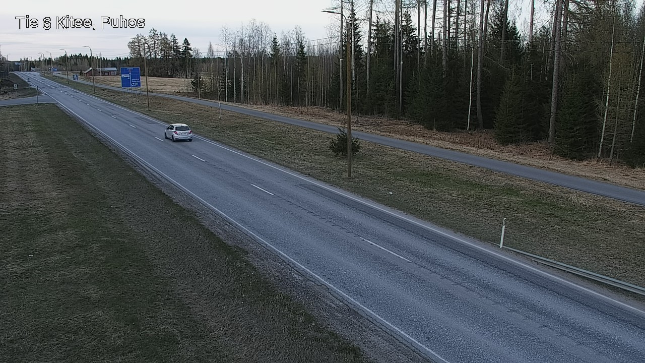 Weather Camera Image Väg 6 Kitee, Puhos, Kitee, Pohjois-Karjala