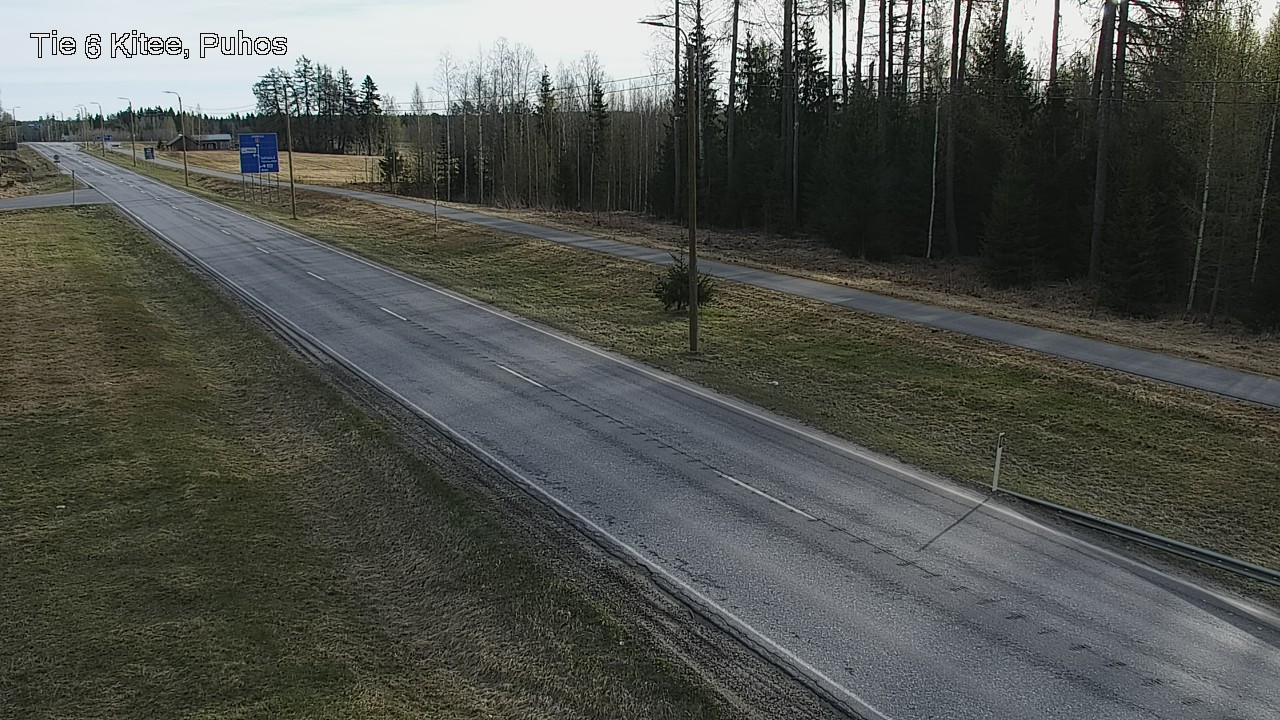 Weather Camera Image Road 6Kitee,  Puhos, Kitee, Pohjois-Karjala