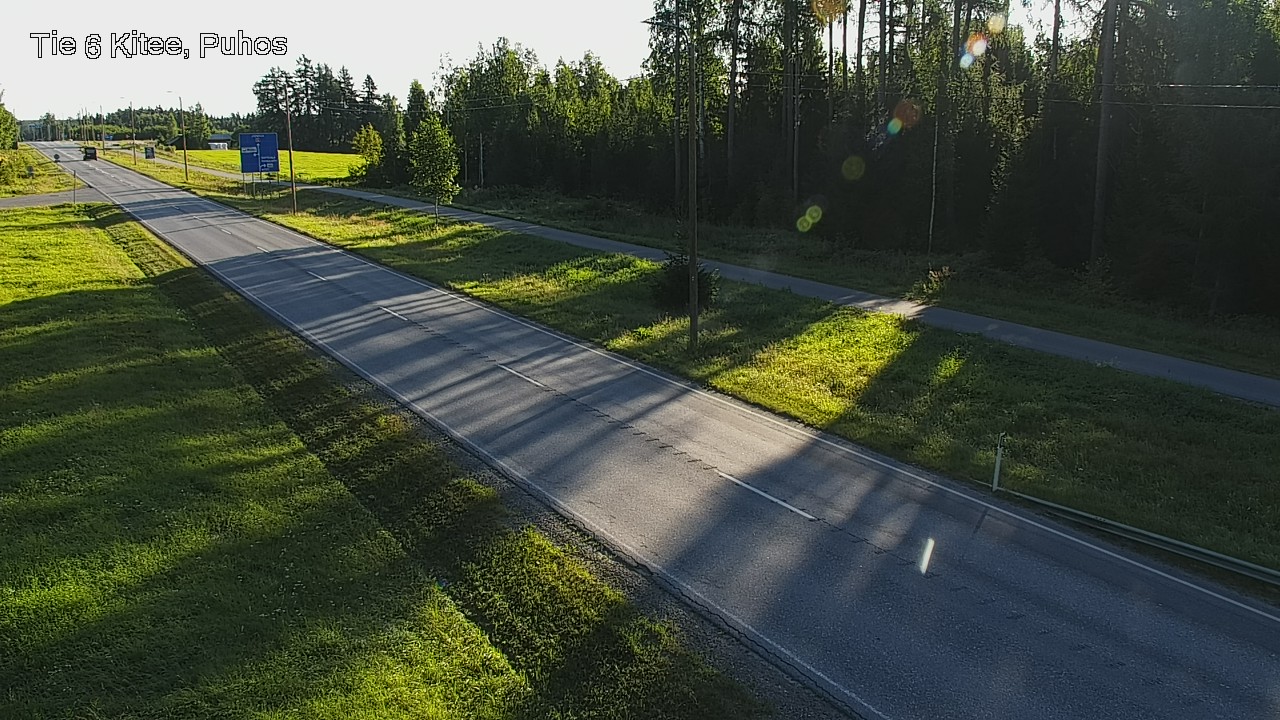 Weather Camera Image Road 6Kitee,  Puhos, Kitee, Pohjois-Karjala