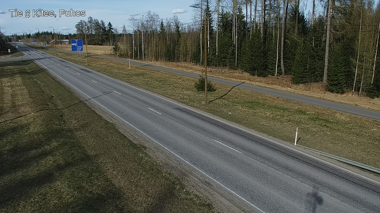 Weather Camera Image Väg 6 Kitee, Puhos, Kitee, Pohjois-Karjala