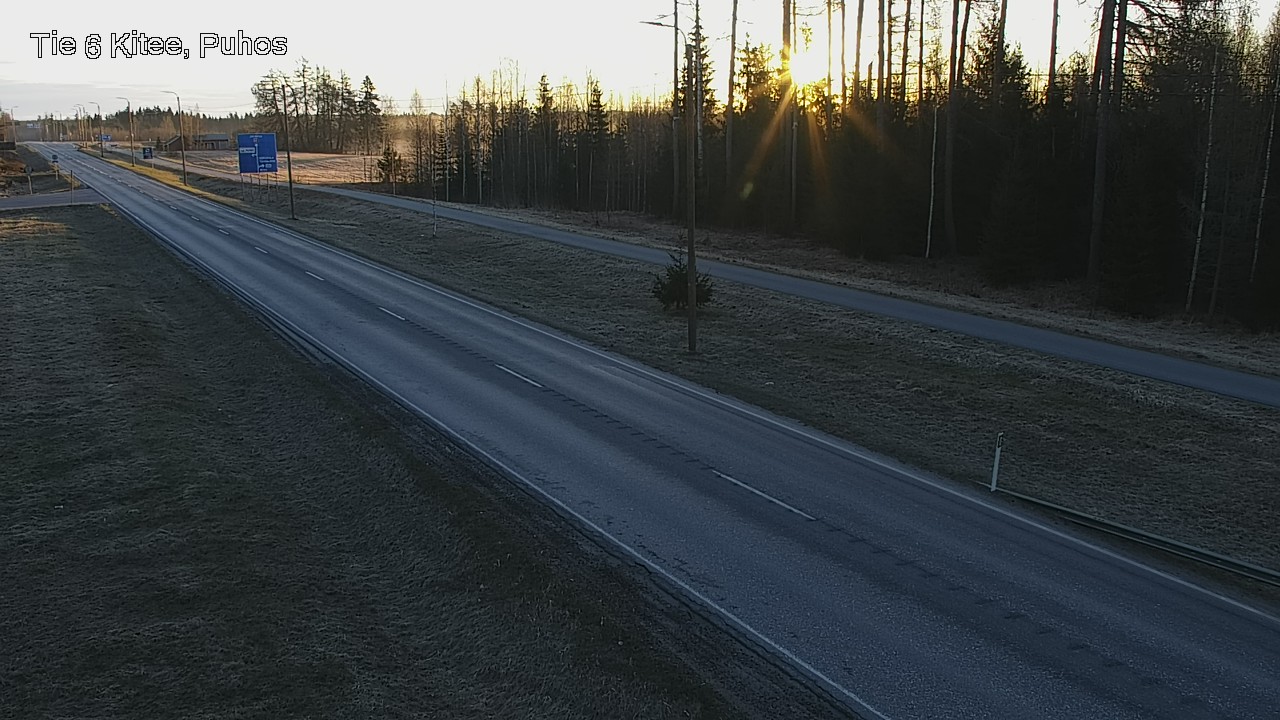 Weather Camera Image Väg 6 Kitee, Puhos, Kitee, Pohjois-Karjala