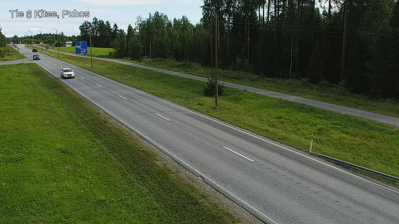 Weather Camera Image Väg 6 Kitee, Puhos, Kitee, Pohjois-Karjala