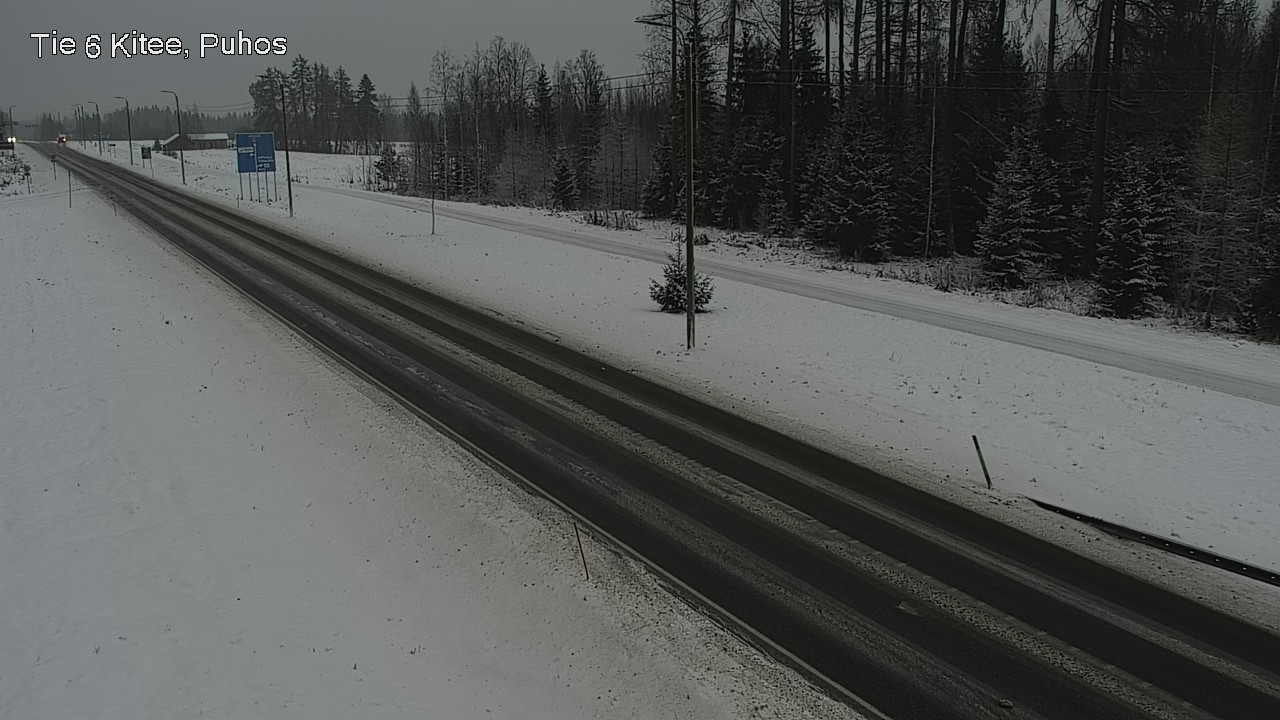 Weather Camera Image Road 6Kitee,  Puhos, Kitee, Pohjois-Karjala