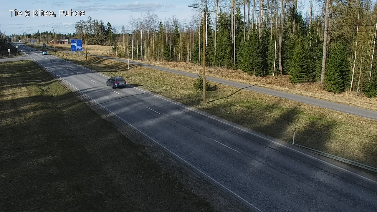 Weather Camera Image Väg 6 Kitee, Puhos, Kitee, Pohjois-Karjala