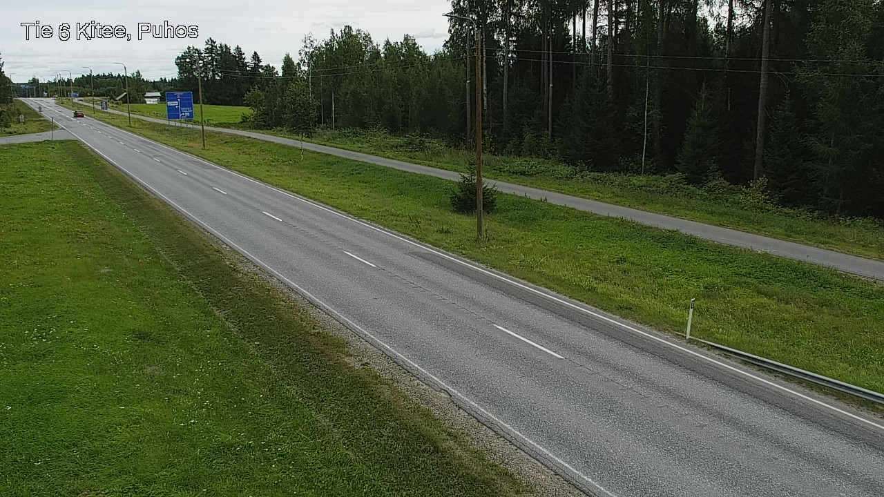 Weather Camera Image Väg 6 Kitee, Puhos, Kitee, Pohjois-Karjala