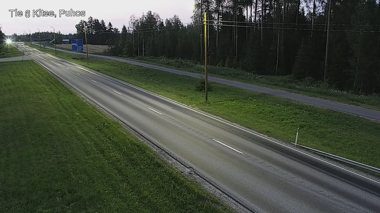 Weather Camera Image Road 6Kitee,  Puhos, Kitee, Pohjois-Karjala