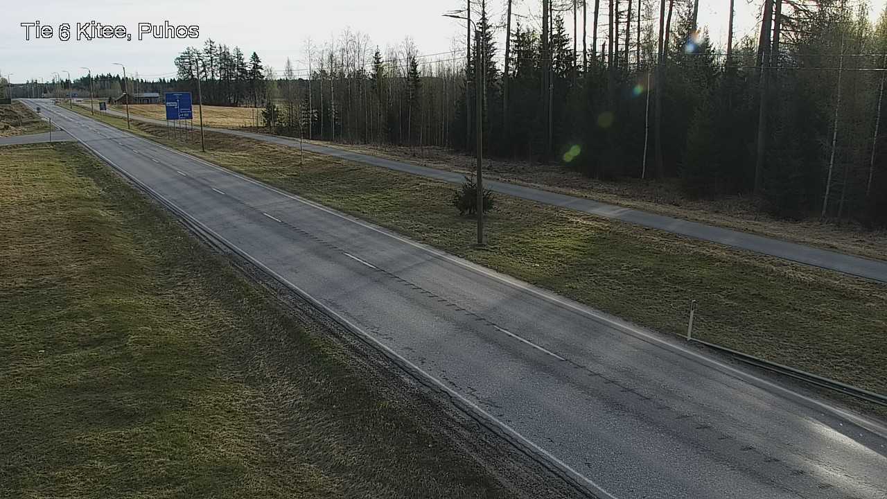 Weather Camera Image Road 6Kitee,  Puhos, Kitee, Pohjois-Karjala