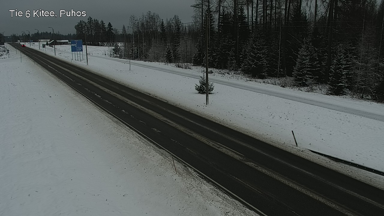 Weather Camera Image Road 6Kitee,  Puhos, Kitee, Pohjois-Karjala