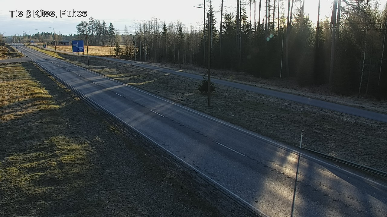 Weather Camera Image Väg 6 Kitee, Puhos, Kitee, Pohjois-Karjala