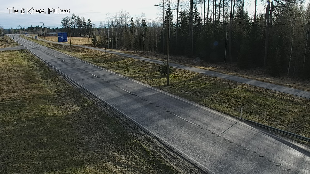 Weather Camera Image Väg 6 Kitee, Puhos, Kitee, Pohjois-Karjala