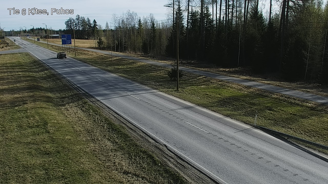Weather Camera Image Road 6Kitee,  Puhos, Kitee, Pohjois-Karjala