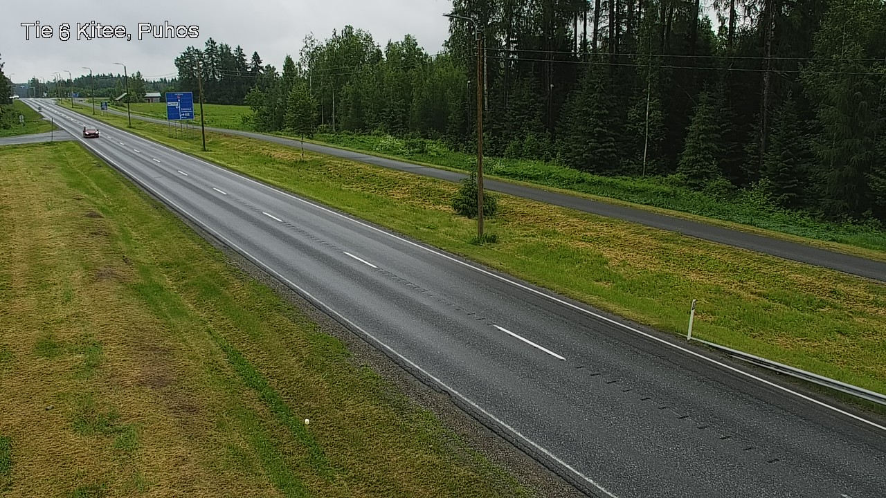 Weather Camera Image Road 6Kitee,  Puhos, Kitee, Pohjois-Karjala