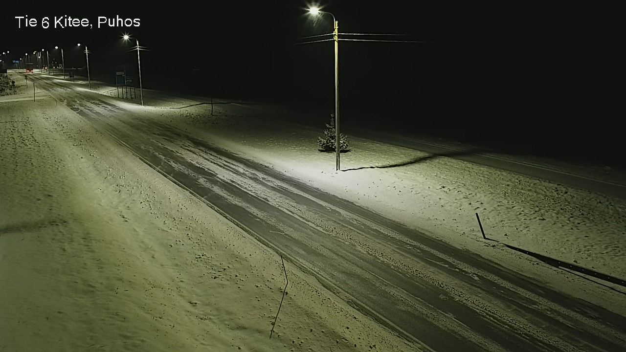 Weather Camera Image Road 6Kitee,  Puhos, Kitee, Pohjois-Karjala