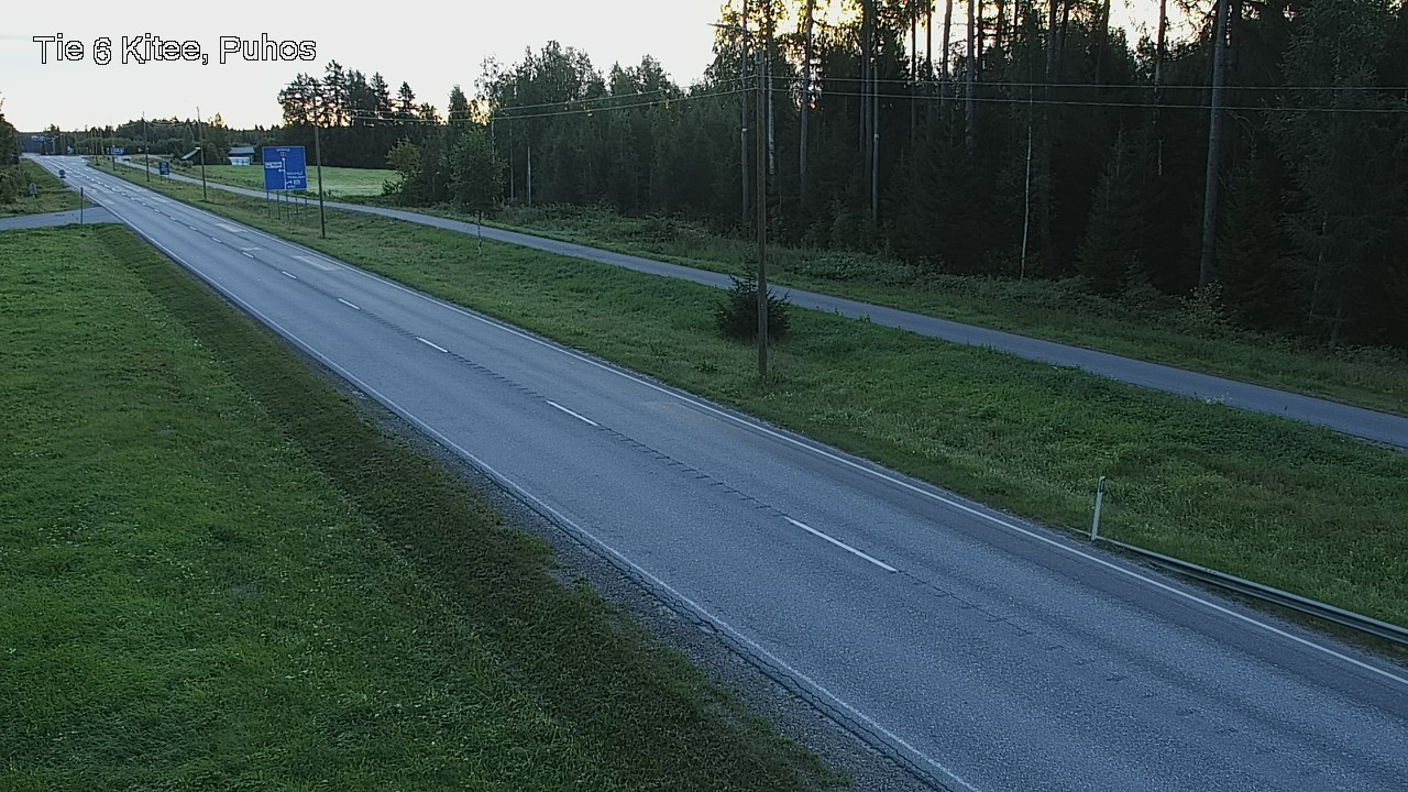 Weather Camera Image Road 6Kitee, Puhos, Kitee, Pohjois-Karjala