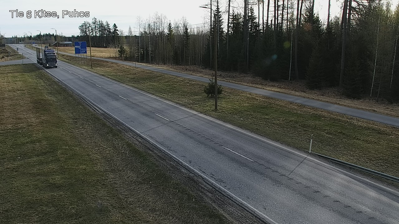 Weather Camera Image Road 6Kitee,  Puhos, Kitee, Pohjois-Karjala