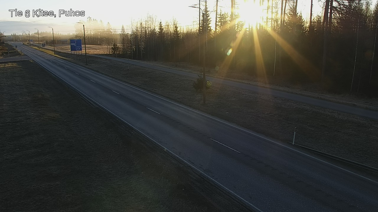 Weather Camera Image Väg 6 Kitee, Puhos, Kitee, Pohjois-Karjala