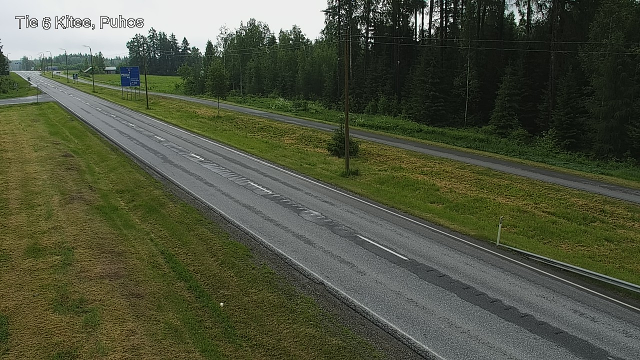 Weather Camera Image Väg 6 Kitee, Puhos, Kitee, Pohjois-Karjala
