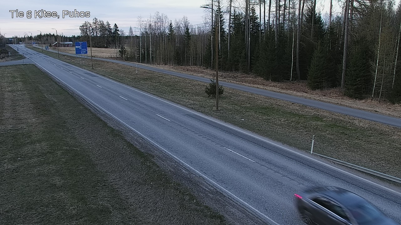 Weather Camera Image Väg 6 Kitee, Puhos, Kitee, Pohjois-Karjala