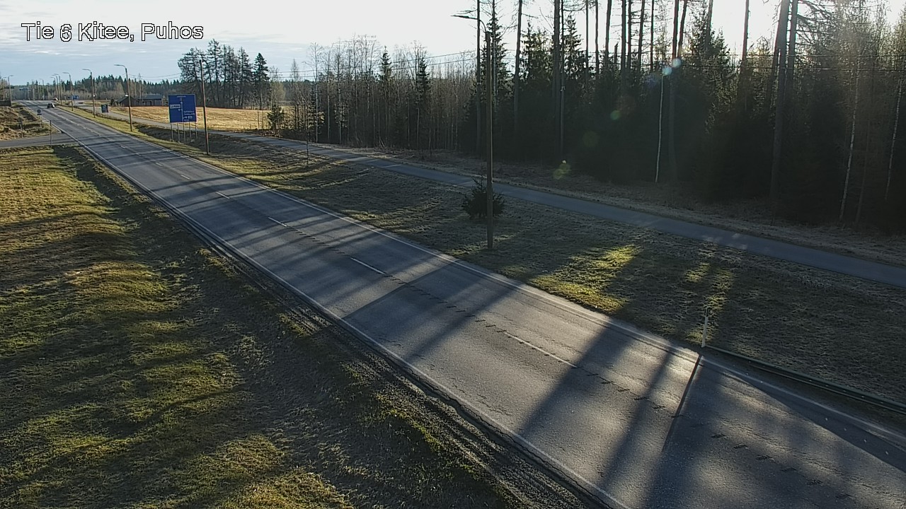 Weather Camera Image Väg 6 Kitee, Puhos, Kitee, Pohjois-Karjala