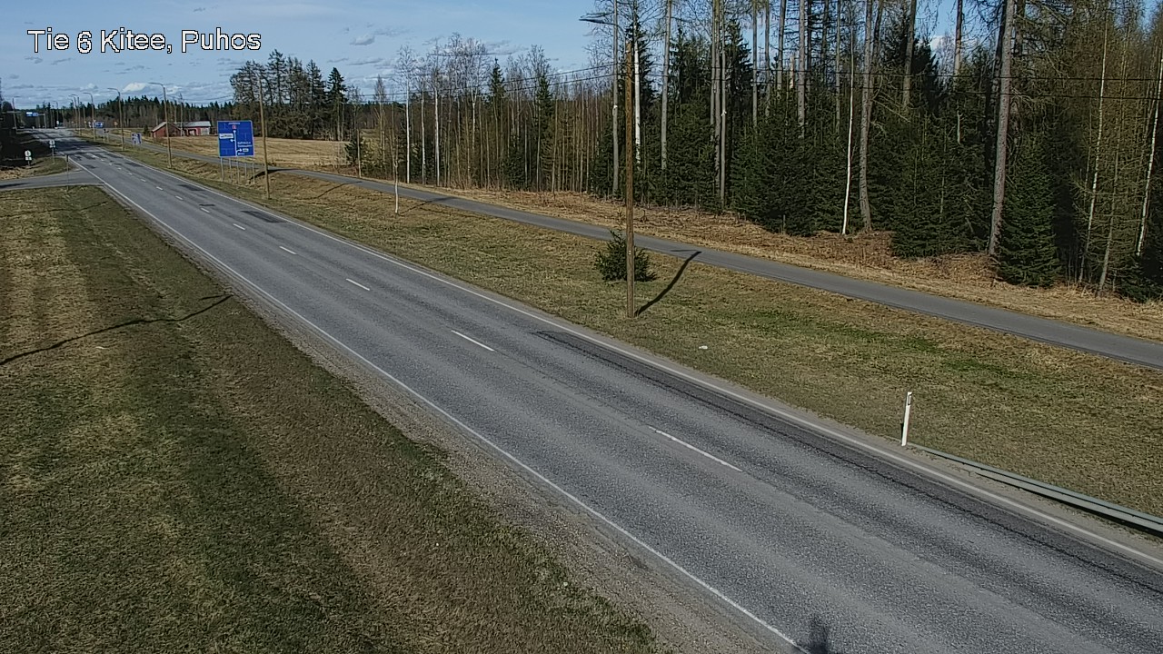 Weather Camera Image Väg 6 Kitee, Puhos, Kitee, Pohjois-Karjala