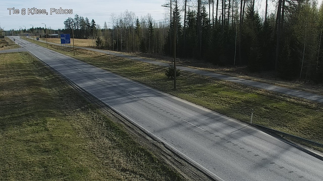 Weather Camera Image Road 6Kitee,  Puhos, Kitee, Pohjois-Karjala