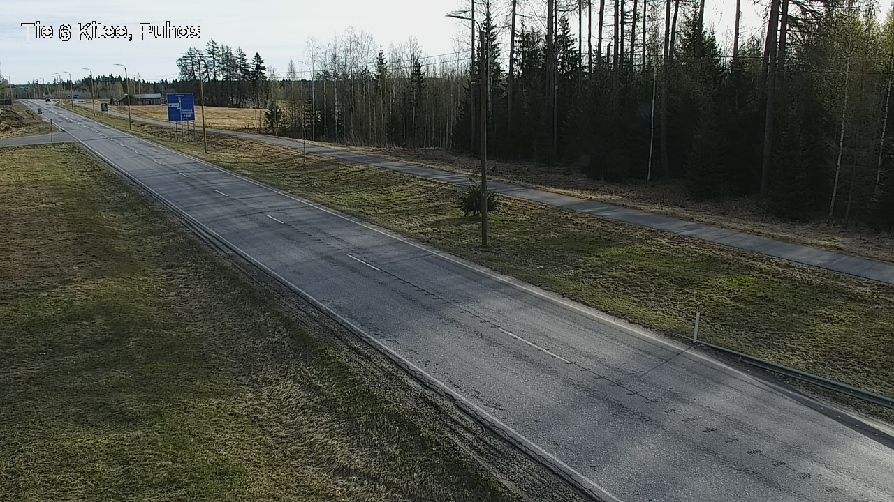Weather Camera Image Road 6Kitee,  Puhos, Kitee, Pohjois-Karjala