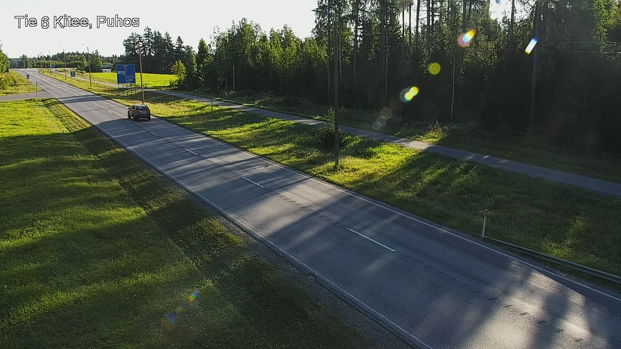 Weather Camera Image Road 6Kitee,  Puhos, Kitee, Pohjois-Karjala