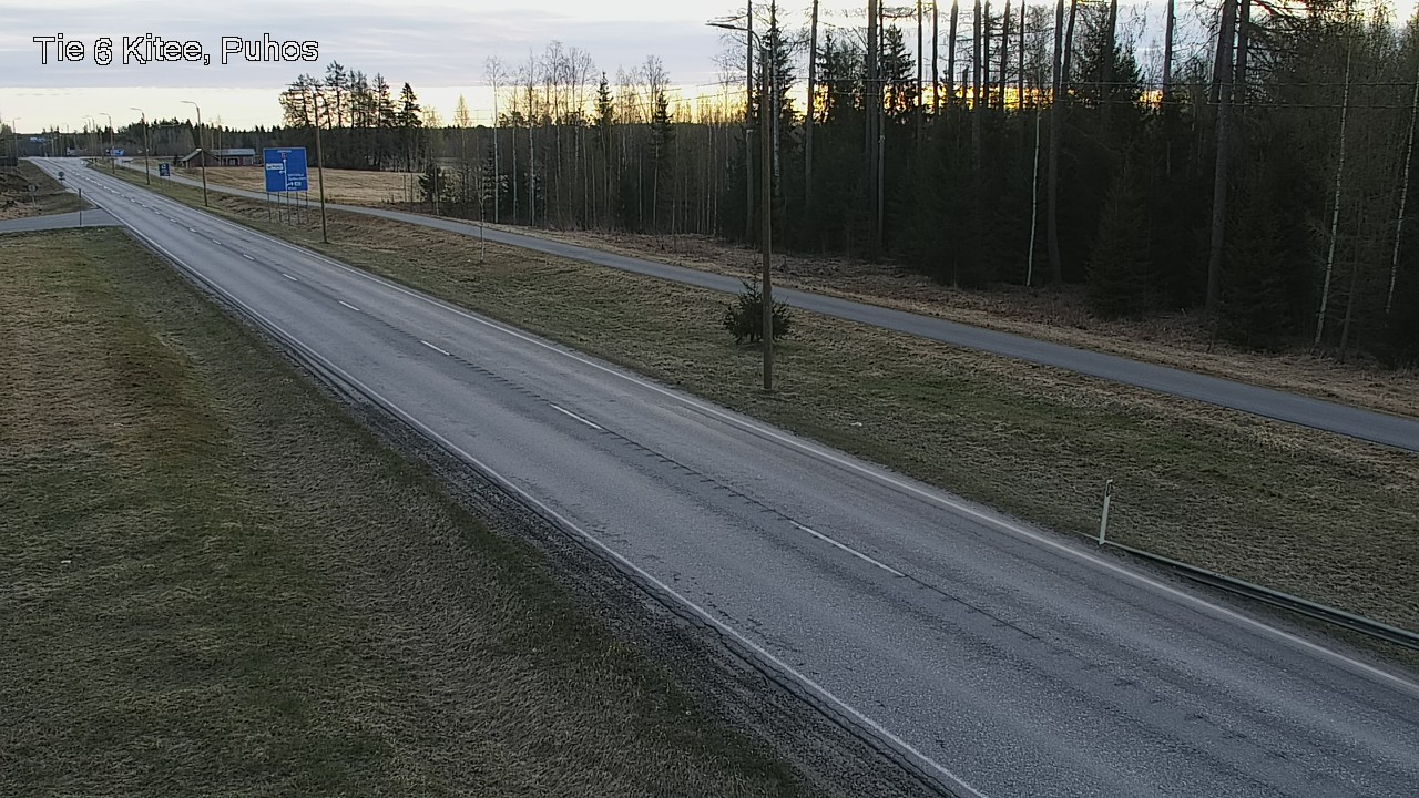 Weather Camera Image Road 6Kitee,  Puhos, Kitee, Pohjois-Karjala