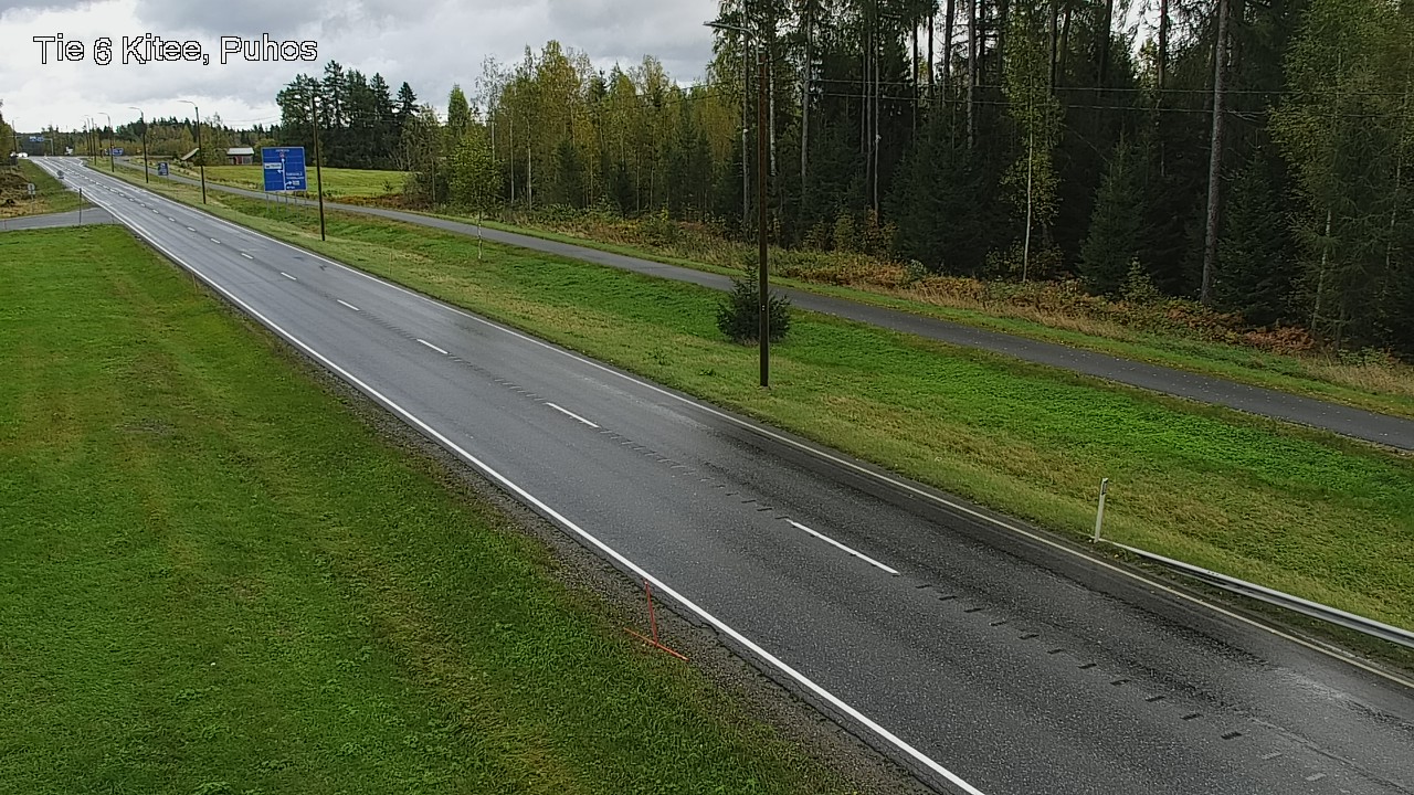 Weather Camera Image Road 6Kitee,  Puhos, Kitee, Pohjois-Karjala