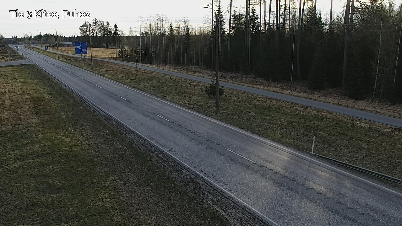 Weather Camera Image Road 6Kitee,  Puhos, Kitee, Pohjois-Karjala