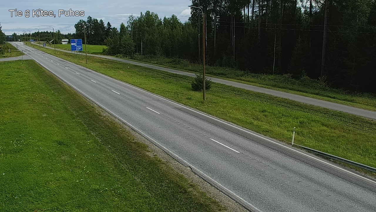 Weather Camera Image Väg 6 Kitee, Puhos, Kitee, Pohjois-Karjala