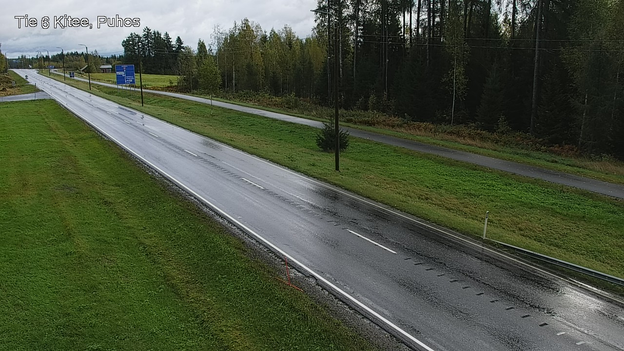 Weather Camera Image Road 6Kitee,  Puhos, Kitee, Pohjois-Karjala