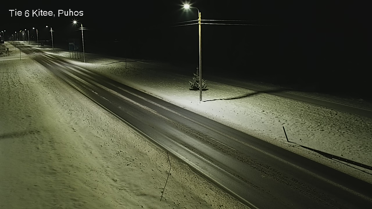 Weather Camera Image Road 6Kitee,  Puhos, Kitee, Pohjois-Karjala