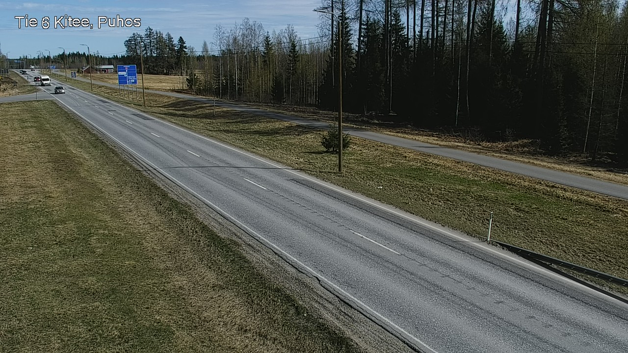 Weather Camera Image Road 6Kitee,  Puhos, Kitee, Pohjois-Karjala
