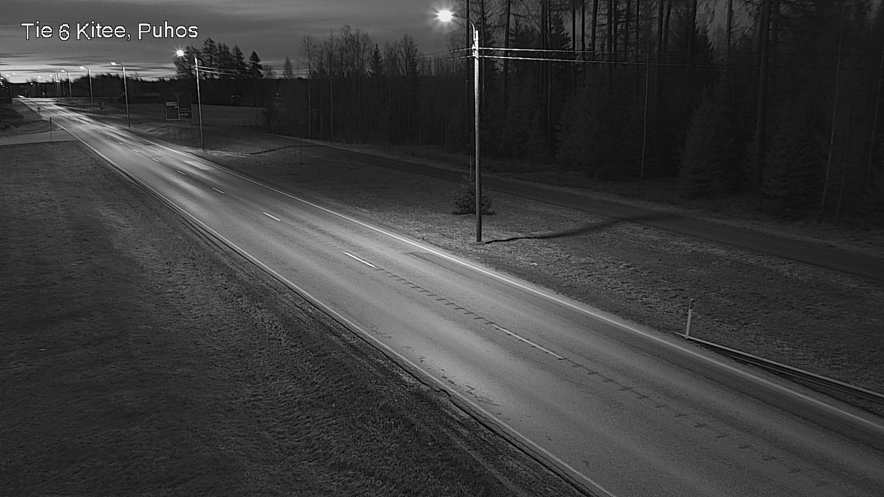 Weather Camera Image Väg 6 Kitee, Puhos, Kitee, Pohjois-Karjala