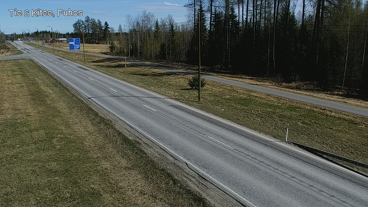 Weather Camera Image Road 6Kitee,  Puhos, Kitee, Pohjois-Karjala