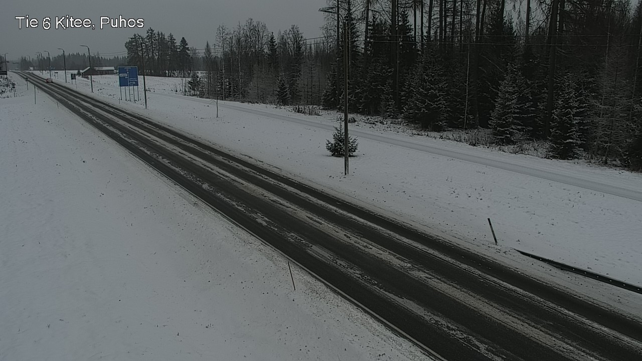 Weather Camera Image Road 6Kitee,  Puhos, Kitee, Pohjois-Karjala
